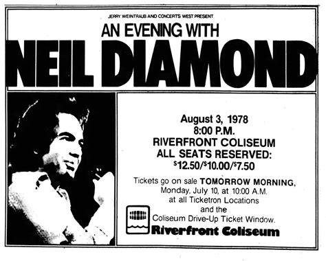 Neil Diamond Concert & Tour History (Updated for 2024) | Concert Archives