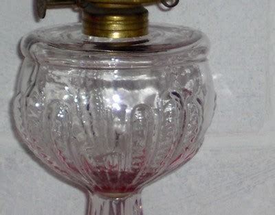 ANTIQUE TURKEY FOOT PATTERN OIL LAMP | #132762502