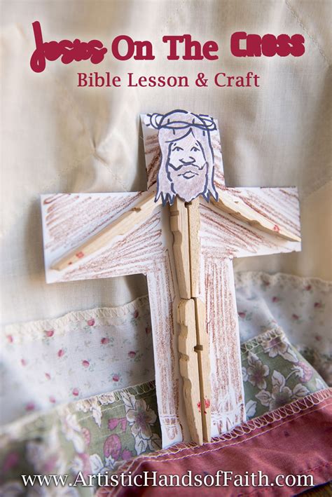 Good Friday Craft and Bible Lesson with free printables (memory verse cards and coloring pages ...