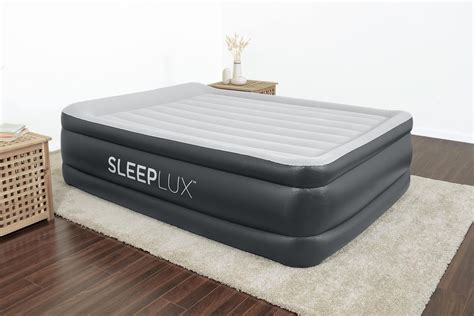 SLEEPLUX Durable Inflatable Air Mattress with Built-in Pump, Pillow and USB Charger Queen 22 ...