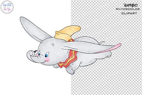 Dumbo Clipartdumbo Dumbo Png Dumbo Print Elephant Baby - Etsy UK