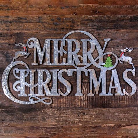 Metal Merry Christmas Wall Decor - Cracker Barrel