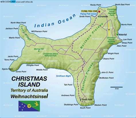 Christmas Island Map, Map of Christmas Island,Christmas Island Map in English