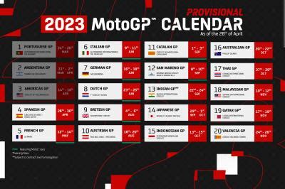 2023 MotoGP™ calendar: countries, circuits & dates | MotoGP™