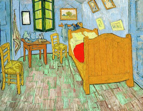 The Bedroom by Vincent van Gogh Painting by Vincent van Gogh - Pixels