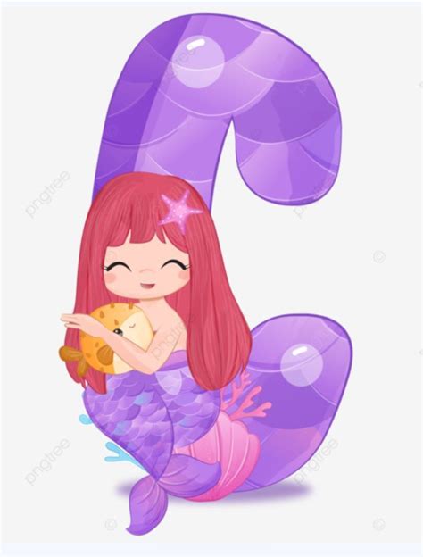 Cute Mermaid Alphabets For Decoration Vector Hd PNG Images Alphabet ...