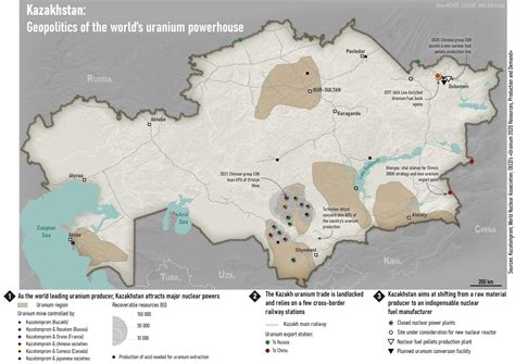 Kazakhstan Uranium Map