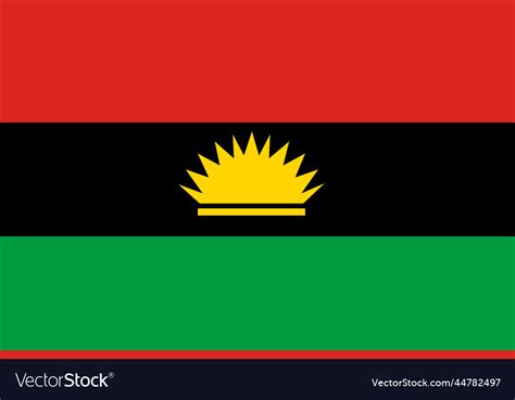 Simple flag of biafra Royalty Free Vector Image