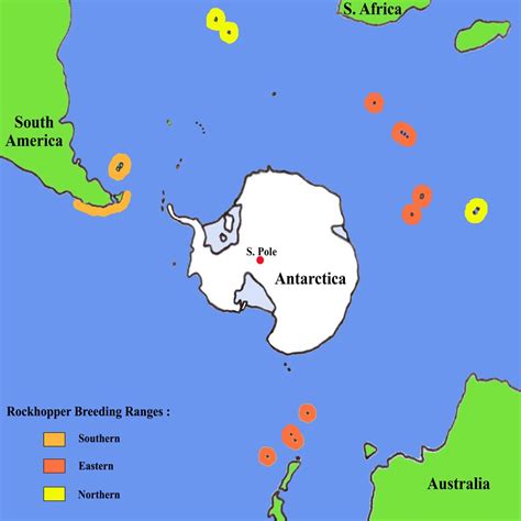 Rockhopper Penguin Habitat Map