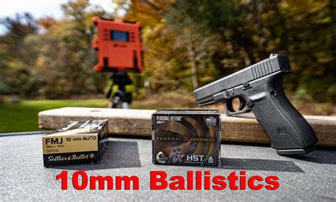 10mm Ballistics - Chart with Velocity, Energy & Drop Data