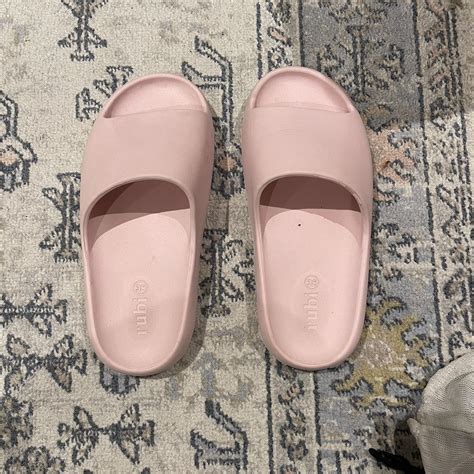 Brand New pink slides so comfortable and great... - Depop