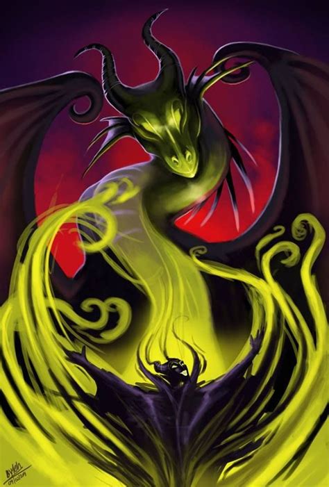 Maleficent Dragon | Disney bilder, Disney märchen, Kunst ideen