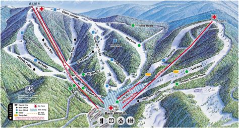 Discovery Ski Area Trail map - Freeride