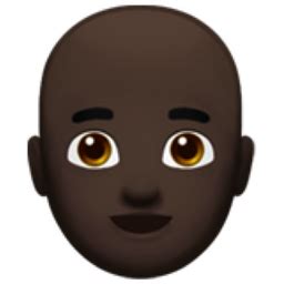 Man, Bald: Dark Skin Tone Emoji (U+1F468, U+1F3FF, U+200D, U+1F9B2)