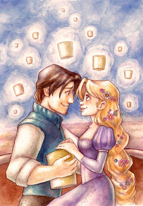 Rapunzel and Flynn - Flynn and Rapunzel Fan Art (25087939) - Fanpop