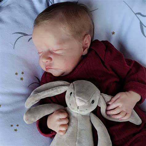 12'' Adorable Susan Sleeping Miniature Silicone Reborn Baby Handsome Boys That Look Real By ...