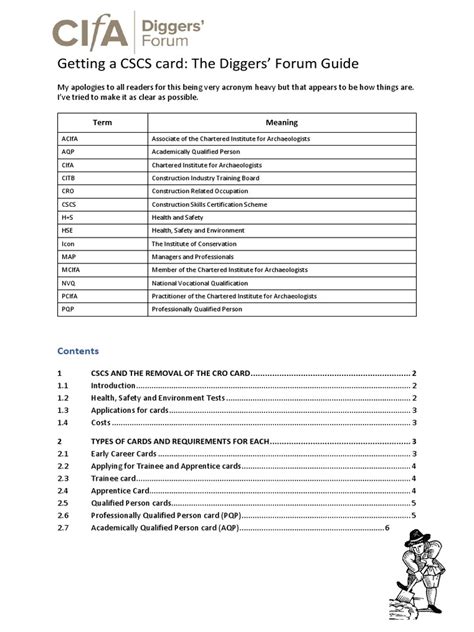 CSCS Card Application Guide v3 With Examples | PDF