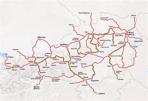 Rail Map Austria - Trains in Austria - HappyRail Train Line Map, Train ...