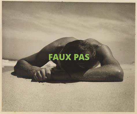 FAUX PAS Meaning » What does FAUX PAS mean? » Slang.org