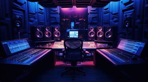 Premium Photo | Interior of Recording Studio Control Room