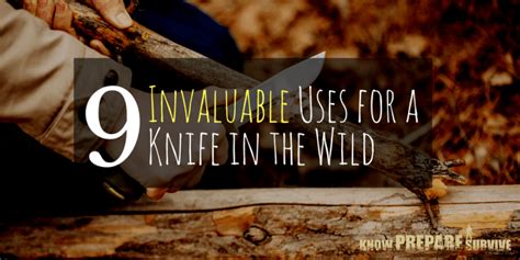 9 Invaluable Survival Uses for a Knife - Using Your Blade to Survive