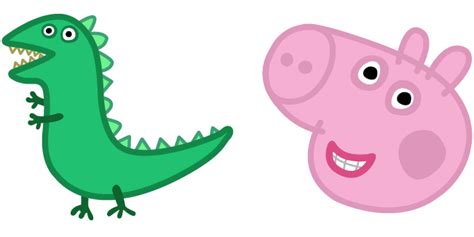 Peppa Pig Cursor with George Pig & Mr. Dinosaur - Cartoons Cursors