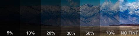 Window Tint Shades & Types | Comparison Chart