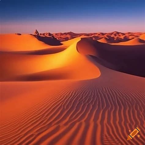 Desert landscape in daylight