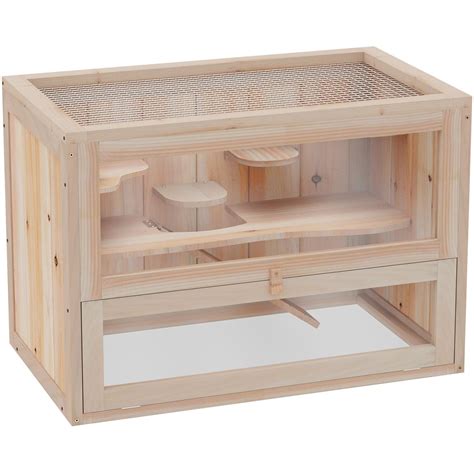 PawHut Wooden Hamster Cage | Wilko