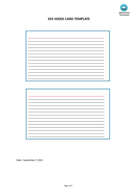 20X20 Note Card Template – Mightyprintingdeals.com