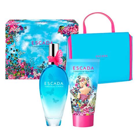 ESCADA TURQUOISE SUMMER LIMITED EDITION 3 PCS GIFT SET FOR WOMEN ...