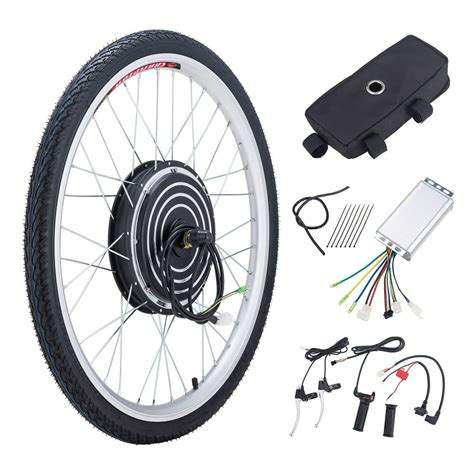 Electric Bicycle Motor Kit Front Wheel 36V 500W Cycling Hub Conversion with Dual Mode Controller ...