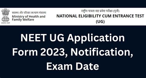 Neet Online Application Form 2023 - Printable Forms Free Online