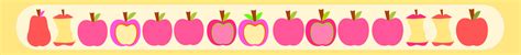 pink apples border - Clip Art Library