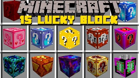 15 MELHORES LUCKY BLOCKS DO MINECRAFT - YouTube