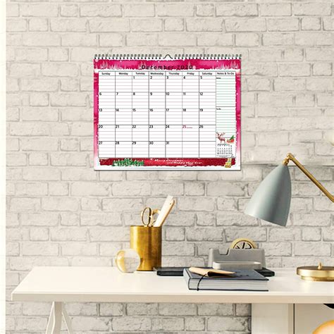 Monthly Wall Calendar with Pocket - StriveZen