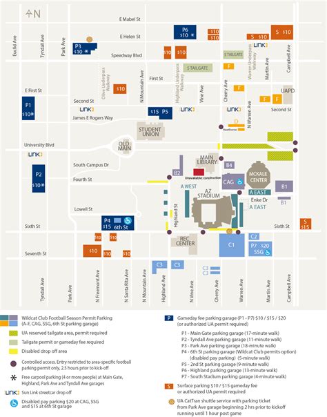 University Of Arizona Campus Map PDF