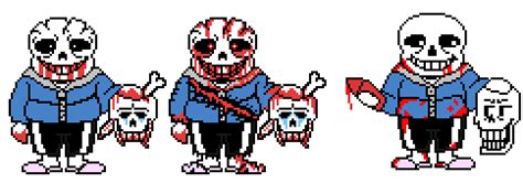 Canon!Insanity Sans Battle Sprite Colored | Pixel Art Maker