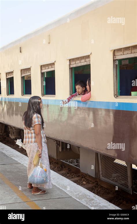 Bagan Train or Railway Station Myanmar Stock Photo - Alamy