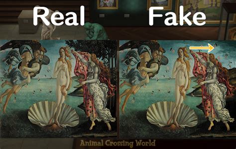 Real Vs Fake Art Acnh Wistful Painting | velkny