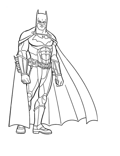 Batman coloring page for kids - Batman Coloring Pages for Kids