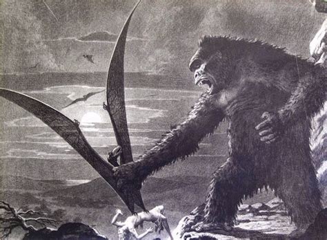 Terrifying Vintage KING KONG 1933 Concept Art by Mario Larrinaga and Byron Crabbe « Film Sketchr