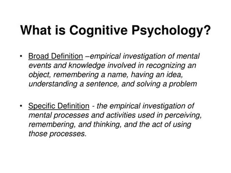 PPT - What is Cognitive Psychology? PowerPoint Presentation, free download - ID:4749317