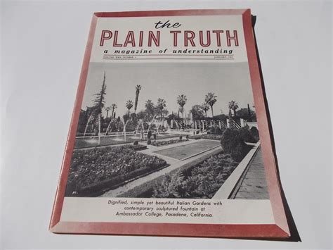 The Plain Truth (January 1965): A Magazine of Understanding by Armstrong, Herbert W. (Editor ...