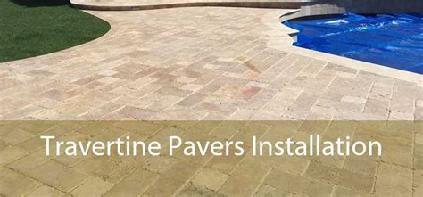 Travertine Pavers Installation - Travertine Pool Deck Installation