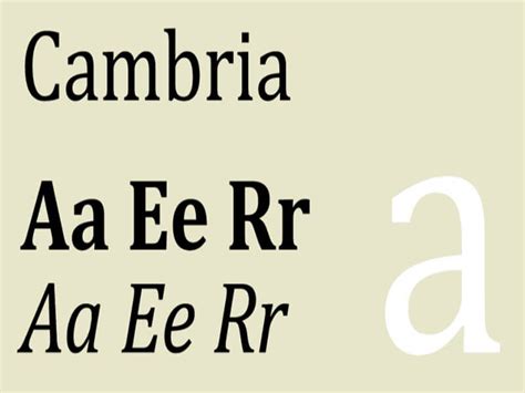 Cambria Font Free Download - Fonts Empire