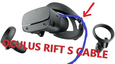 How to get the Oculus Rift S cable where it should be (behind your head) - YouTube