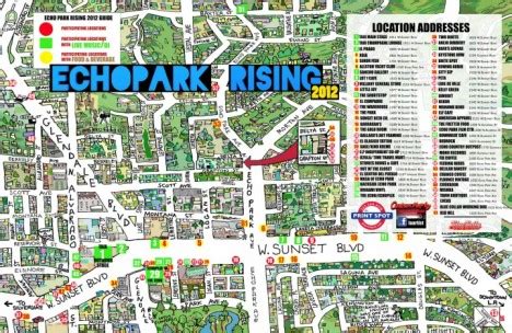 Echo Park Rising: Complete set times (and a map) – buzzbands.la