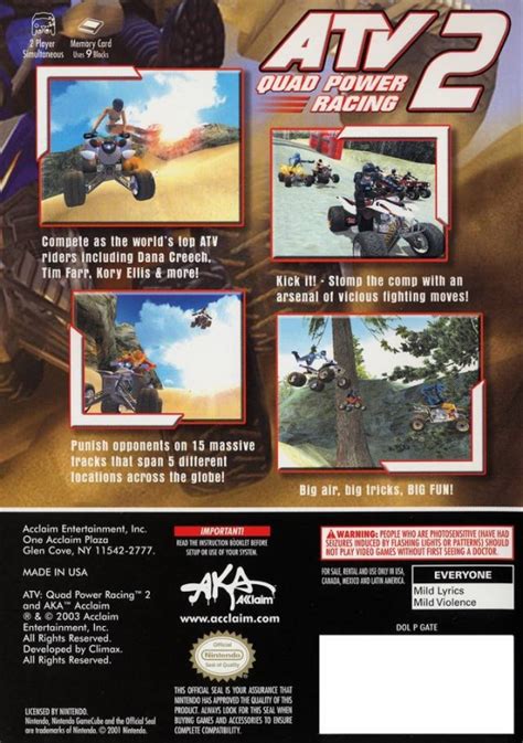 ATV Quad Power Racing 2 for GameCube - Sales, Wiki, Release Dates ...