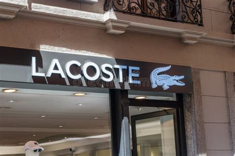 Logo and Sign of Lacoste. Lacoste is a French Company, Founded in 1933 ...